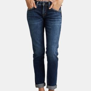 NWT Silver jeans Boyfriend jeans 24x27
